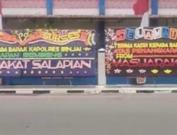 Polres Binjai Dibanjiri Papan Bunga, Beredar Kabar Ketua OKP Ditangkap