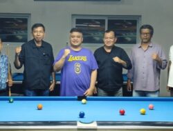 Salomo Pardede Dukung Turnamen Biliar Wartawan