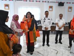 Ketua DWP Sumut Serahkan Bantuan Makanan dan Minuman Sehat untuk Balita dan Ibu Hamil di Madina