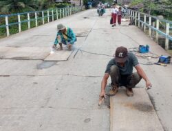 Respon Cepat, Pemkab Deliserdang Perbaiki Jembatan Besi Pantai Labu
