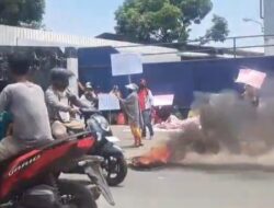 Warga Dusun I Patumbak Demo PT UG Terkait Cangkang Sawit