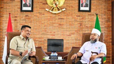 Terima Gubernur Bengkulu, Bobby Nasution Ajak Kolaborasi