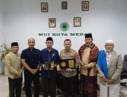 Perkuat Sinergi Keamanan Kota, Kapolrestabes Medan Silaturahmi ke MUI
