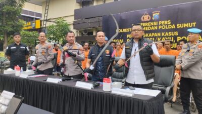 Dalam 15 Hari, Polrestabes Medan Ungkap 103 Kasus Begal, Rayap Besi, Pompa, dan Kekerasan Kelompok dengan 147 Tersangka