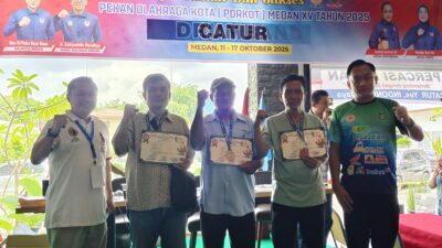 Adirian Pinem dan M Johan Raih Emas di Nomor  Catur Perorangan Porkot ke-XV 2025