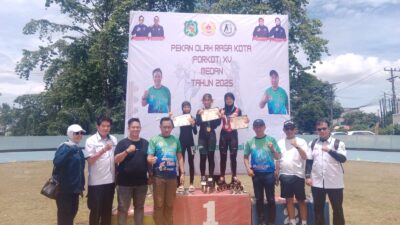 Kecamatan Medan Selayang Jadi Juara  Umum Porkot XV Cabor Sepatu Roda