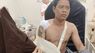 Begal Bacok Dagu dan Tangan Petugas Kebersihan di Percut Sei Tuan