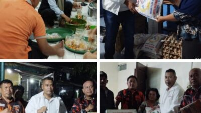 Gercep, Junaidi Anggota DPRD Deliserdang Terobos Hujan dan Banjir Bantu Warga 4 Desa