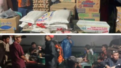 Junaidi Sumbang Sembako ke Dapur Umum PP Ranting Desa Tanjung Selamat