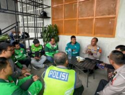 Jalin Silaturahmi, Satlantas Polres Karo  Sambangi Komunitas Pengemudi Grab