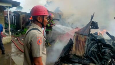 Empat Rumah di Medan Denai Hangus Terbakar