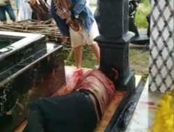 Seorang Pria Terkapar Bersimbah Darah Dekat Makam Ayahnya di Patumbak