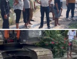 Gercep, Junaidi Korek Parit Penyebab Banjir di Desa Sampali