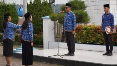 Bupati Taput Pimpin Upacara Hari Kesadaran Nasional dan HUT KORPRI ke-54
