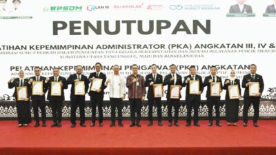 Tutup Pelatihan Kepemimpinan, Pj Sekdaprov Sumut Tekankan Tiga Tugas Utama Pemimpin