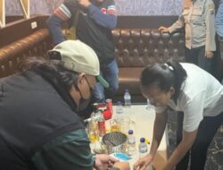 Tim Gabungan Sat Res Narkoba Polres Pematangsiantar Razia THM