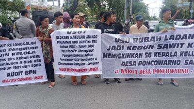 Lagi,  Warga Desa Poncowarno Langkat Tagih Janji Rektor USU