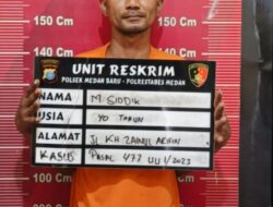 Pencuri Kursi Plastik di Depan Masjid Agung Diciduk Polsek Medan Baru