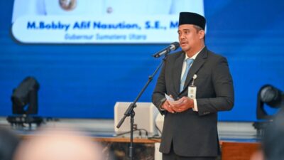 Lantik Empat Pejabat Eselon II, Gubernur Sumut Bobby Nasution Minta Kerja Cepat dan Tepat