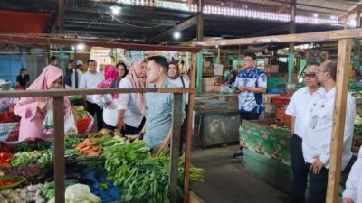 Tinjau Pasar Simalingkar dan Sentosa Baru, Jajaran Direksi PUD Pasar Medan Berharap Peningkatan Kenyamanan
