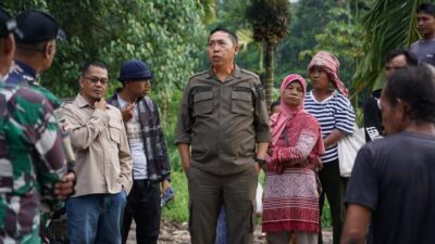 Bupati Taput Tinjau Jembatan Vital Aek Sipurik-purik