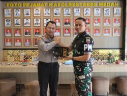 Kapolrestabes Medan Terima Kunjungan Dan Denpom I/5