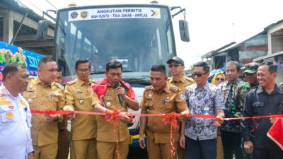 Jawab Kebutuhan Masyarakat, Dua Bus Perintis Resmi Beroperasi di Deli Serdang