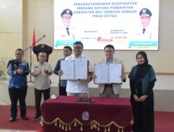 Bupati Deli Serdang Tandatangani MoU  dengan 6 Mitra Strategis