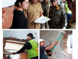 Dinas CKTR dan Sat Pol PP  Deli Serdang Bongkar Rumah Mewah di Jalan Mawar Komplek Cemara Asri