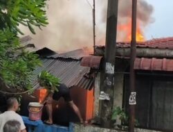 Tiga Rumah Terbakar di Medan Kota