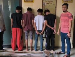 Polsek Medan Area Amankan 4 Remaja Pelaku Tawuran, Puluhan Celurit Raksasa Disita