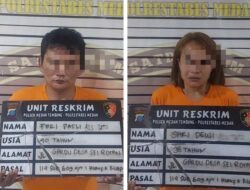 Sepasang Kekasih Ditangkap Satresnarkoba Polrestabes Medan