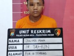 Polsek Medan Area Tangkap Pencuri di Rumah Jalan Jermal V