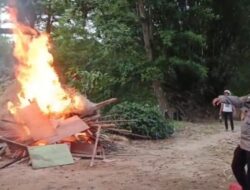 Polsek Medan Baru Ringkus Pengedar dan Bakar Barak Narkoba di Polonia