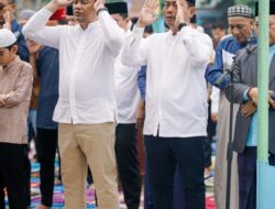Sholat Ied Bersama Warga, Bupati Deli Serdang Tinjau Kurban Presiden dan Resmikan RPH di Tanjung Morawa