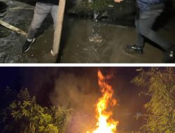 Barak Narkoba dan Judi di kawasan Jermal Dibakar