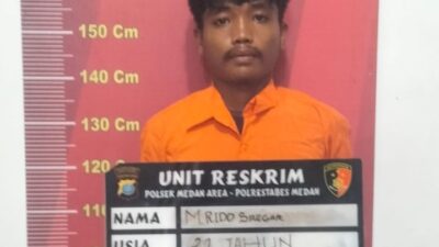Pembegal IRT Pakai Besi Ditangkap Polsek Medan Area