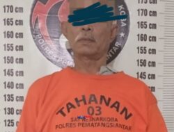 Pria Uzur Ditangkap Satres Narkoba Polres Pematangsiantar