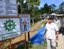 Wagub Surya Pastikan Pembangunan Bronjong Jalan Miga-Lolowua Tepat Waktu