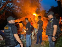 Satres Narkoba Polrestabes Medan Bumihanguskan Sarang Narkoba Klambir V