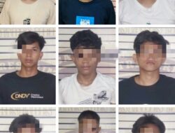 9 Anggota Geng Motor Bornox Diciduk Polrestabes Medan