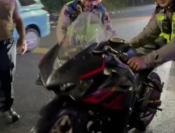 Gunakan Knalpot Brong, Sat Lantas Polrestabes Medan Amankan 29 Sepeda Motor
