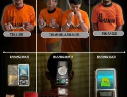 Empat Terduga Pengedar Sabu dan Ekstasi  Diamankan Polres Binjai