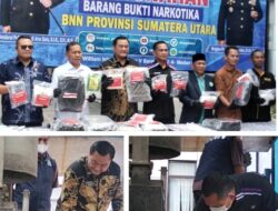 BNNP Sumut Musnahkan 10 Kg Sabu Dan  Ratusan Kilo Ganja