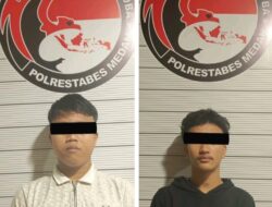 Dua Pentolan Geng Motor Edarkan Narkoba Ditangkap Satresnarkoba Polrestabes Medan