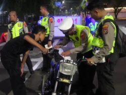 Puluhan Sepeda Motor Berknalpot Brong Ditindak Sat Lantas Polrestabes Medan