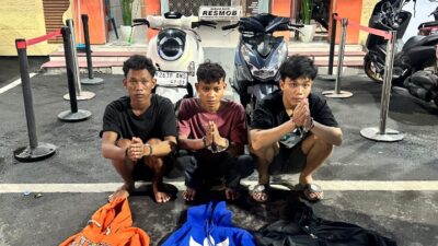 TIga Pelaku Spesialis Begal di Percut Sei Tuan Ditangkap