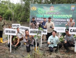 Green Police Polrestabes Medan Bersama Masyarakat Jaga Kelestarian Alam
