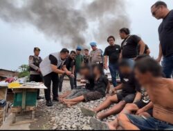 Satresnarkoba Polrestabes Medan Gerebek Sarang Narkoba Rel Tembung, 6 Orang Diamankan