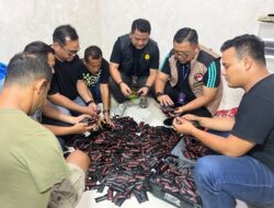 Satresnarkoba Polrestabes Medan Gerebek Gudang Penyimpanan 1.152 Vape Narkoba di Percut Sei Tuan
